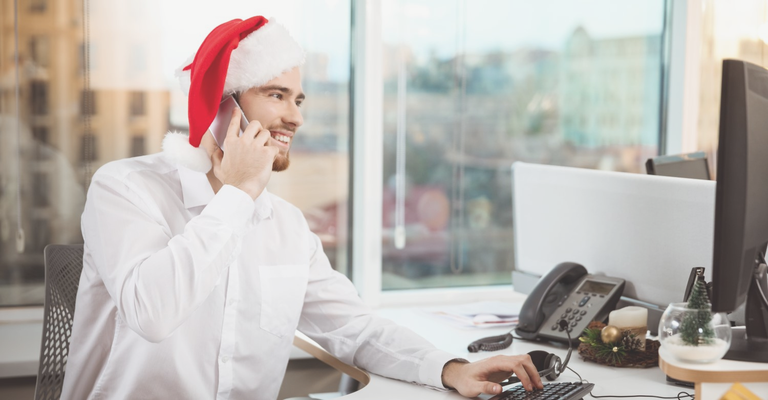 Message d'attente accueil téléphonique téléphonie IP fêtes de fin d'année