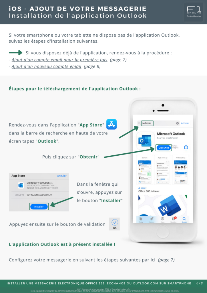 Installer votre messagerie Office 365, Exchange ou Outlook sur votre smartphone 6
