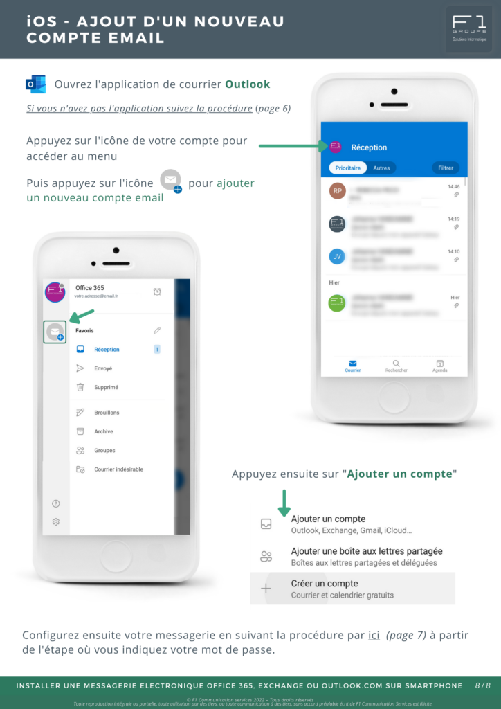 Installer votre messagerie Office 365, Exchange ou Outlook sur votre smartphone 8