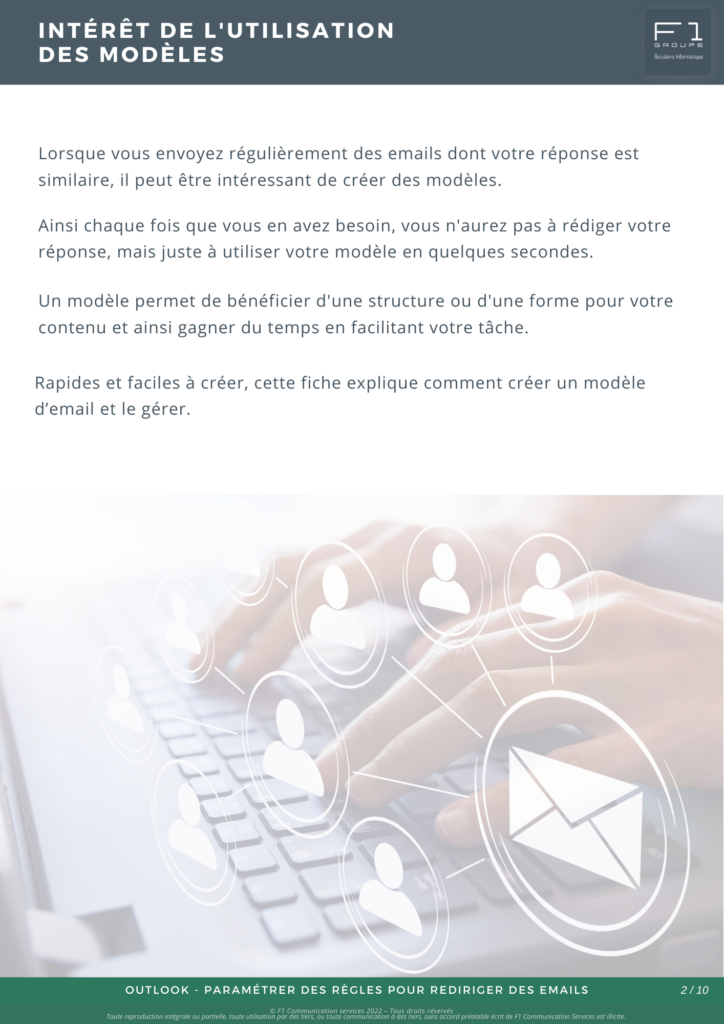 Creer des modeles de courrier electronique Outlook 2