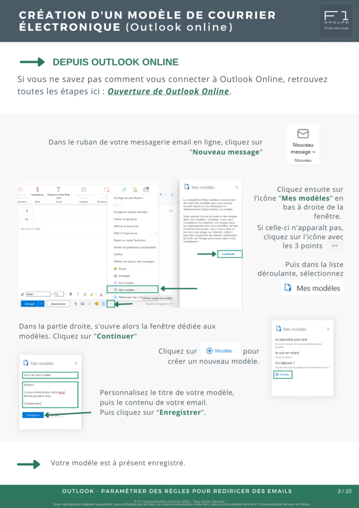 Creer des modeles de courrier electronique Outlook 3