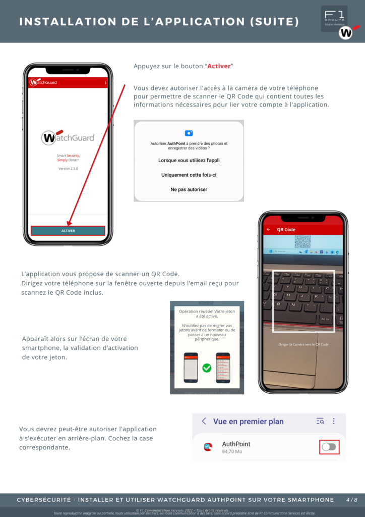 Installer et utiliser WatchGuard Authpoint MFA sur votre smartphone