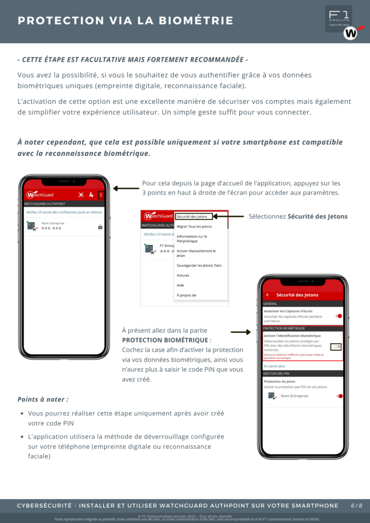 Installer et utiliser WatchGuard Authpoint MFA sur votre smartphone