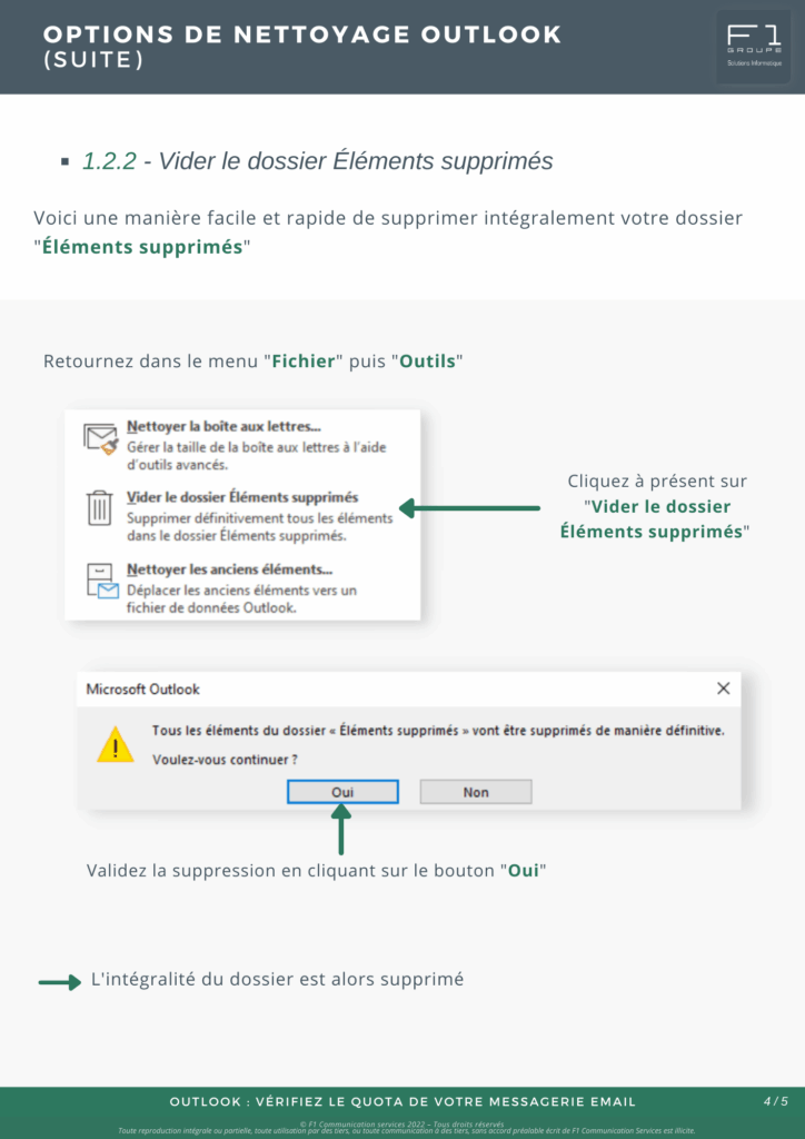 4-Quota Outlook - Vider_supprimés